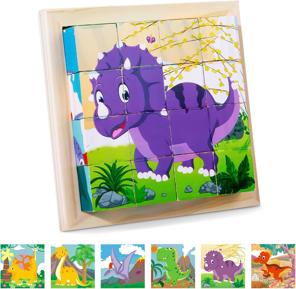 CubePuzzle – Leuk & Educatief – 3D Houten Blokken Puzzel