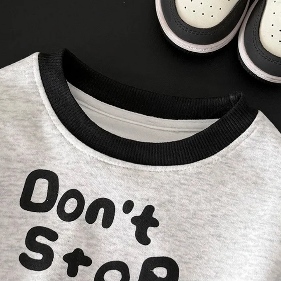 MiniBuddy – Zacht & Praktisch – Kinder Sweater Set met Lange Mouwen