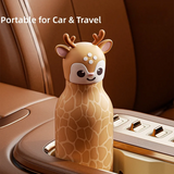 AnimalSip – Schattig & Praktisch – Kinder RVS-Thermosfles met Dierenprint