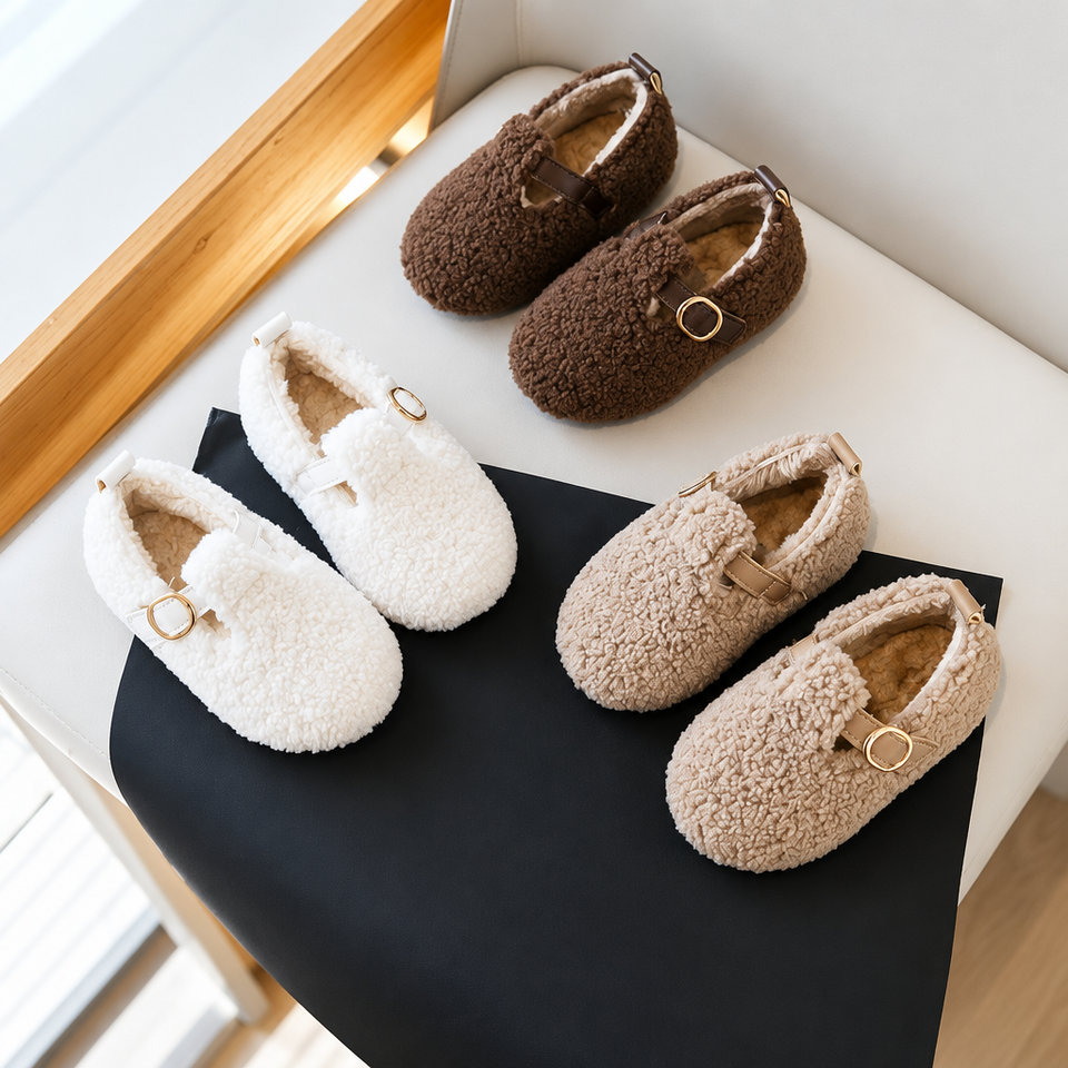 WarmSteps – Comfortabel & Knus – Pluche Winter Schoentjes voor Kinderen