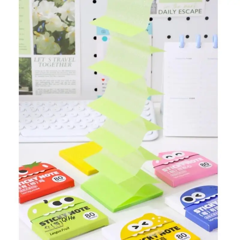 MemoBuddy – Kleurrijk & Functioneel – Transparante Plakbriefjes