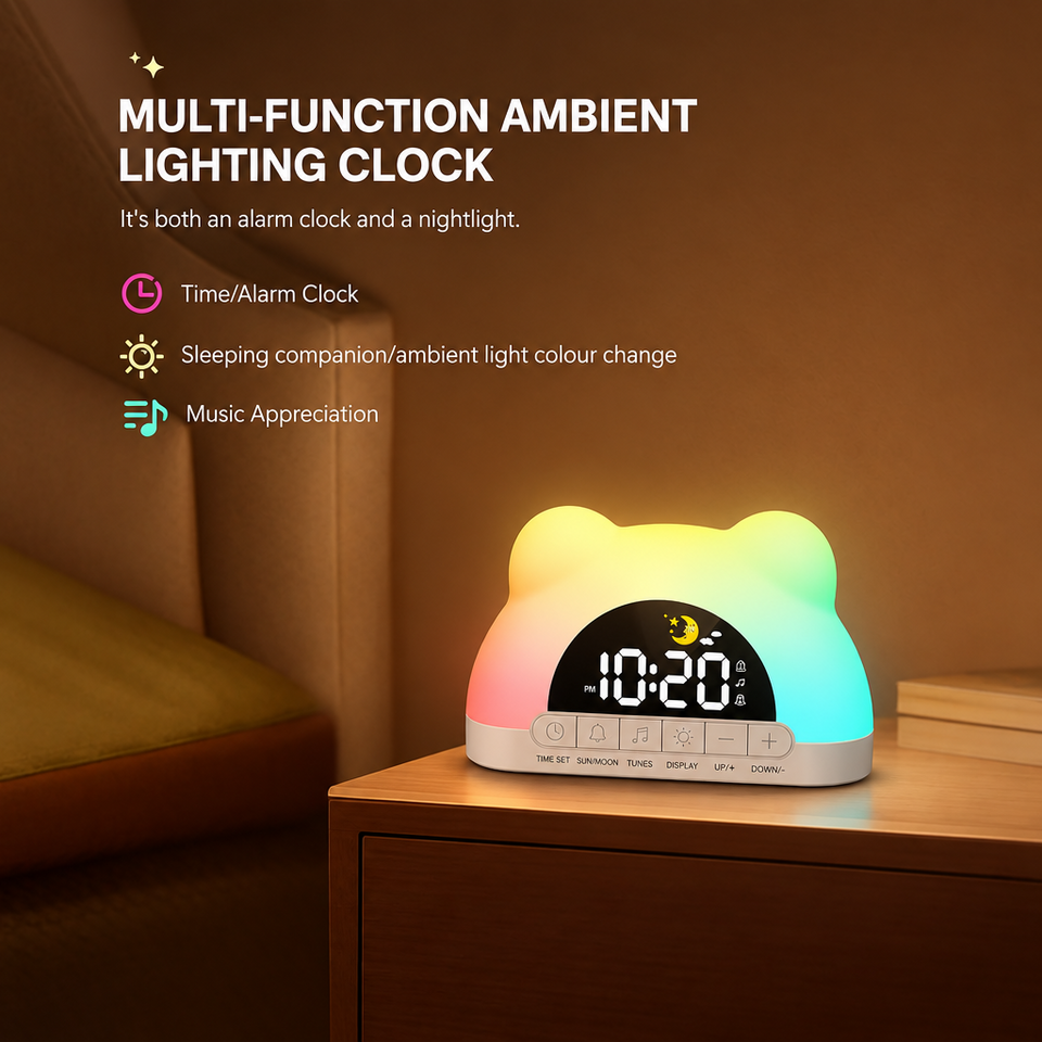 TinySunrise – Zacht & Functioneel – Digitale Wekker met Zonsopganglicht