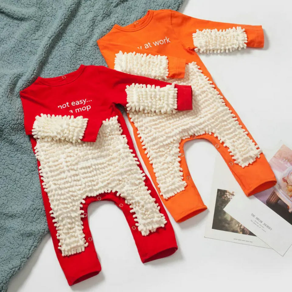 TinyCleaner – Zacht & Praktisch – Baby Jumpsuit voor Kruipen en Spelen