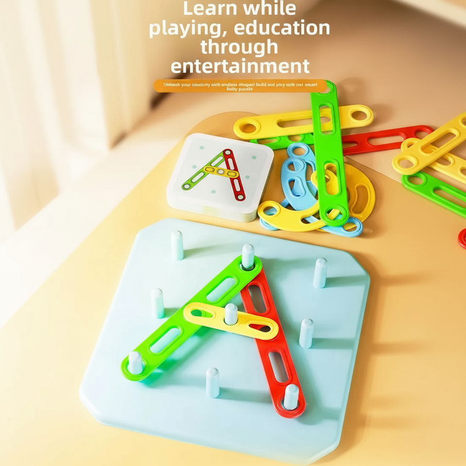 ShapeGenius – Creatief & Educatief – Geometrisch Pegboard Puzzel