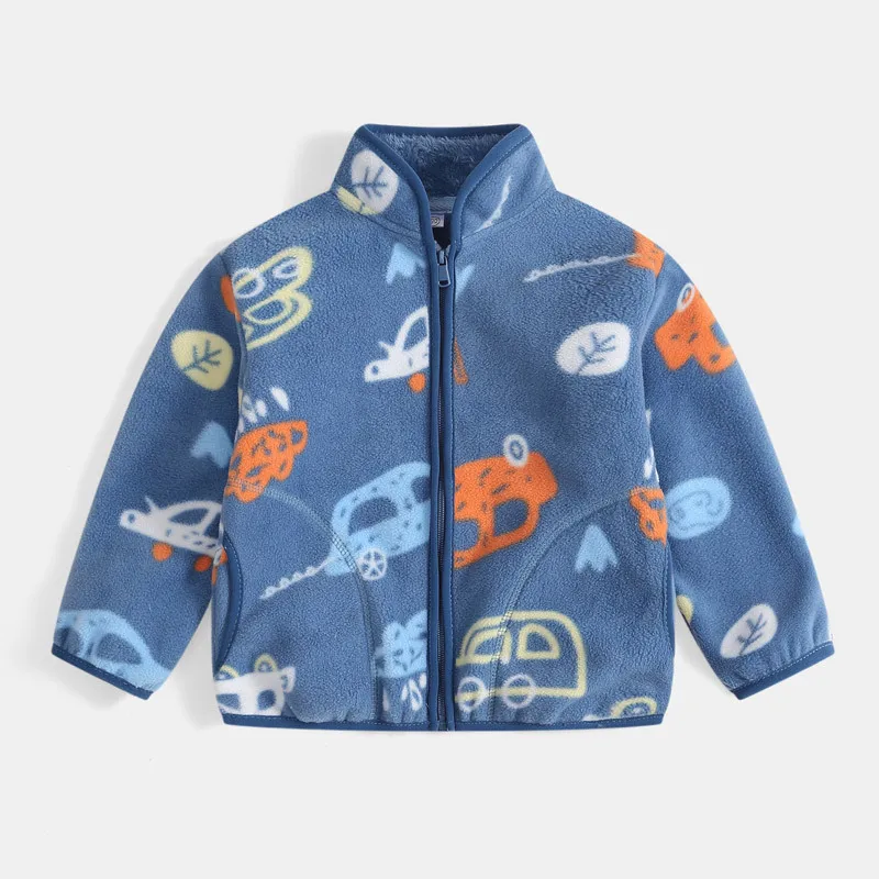 CozyFleece – Zacht & Speels – Warme Kinderjas met Cartoonprint
