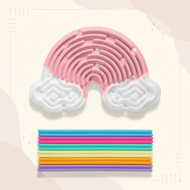 FidgetFrost – Speels & Zacht – Siliconen Busy Board