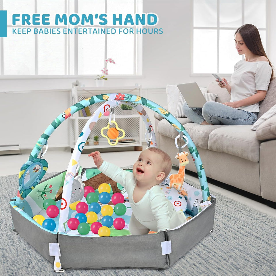 SensoryHaven – 8-in-1 Groei & Spel – Baby Speelkleed