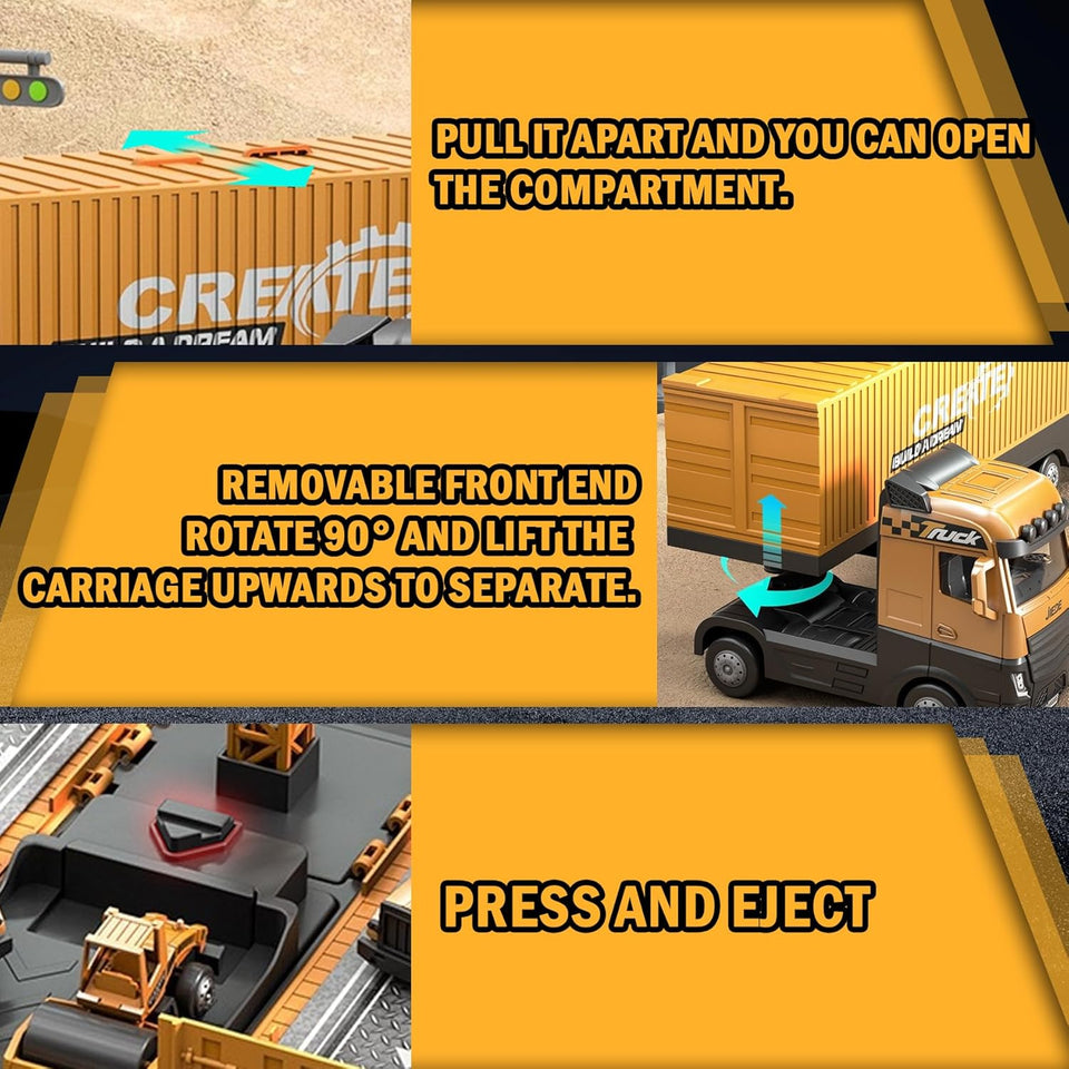 ConstructoKids – Leren & Bouwen – 2-in-1 Bouwtruck Speelset