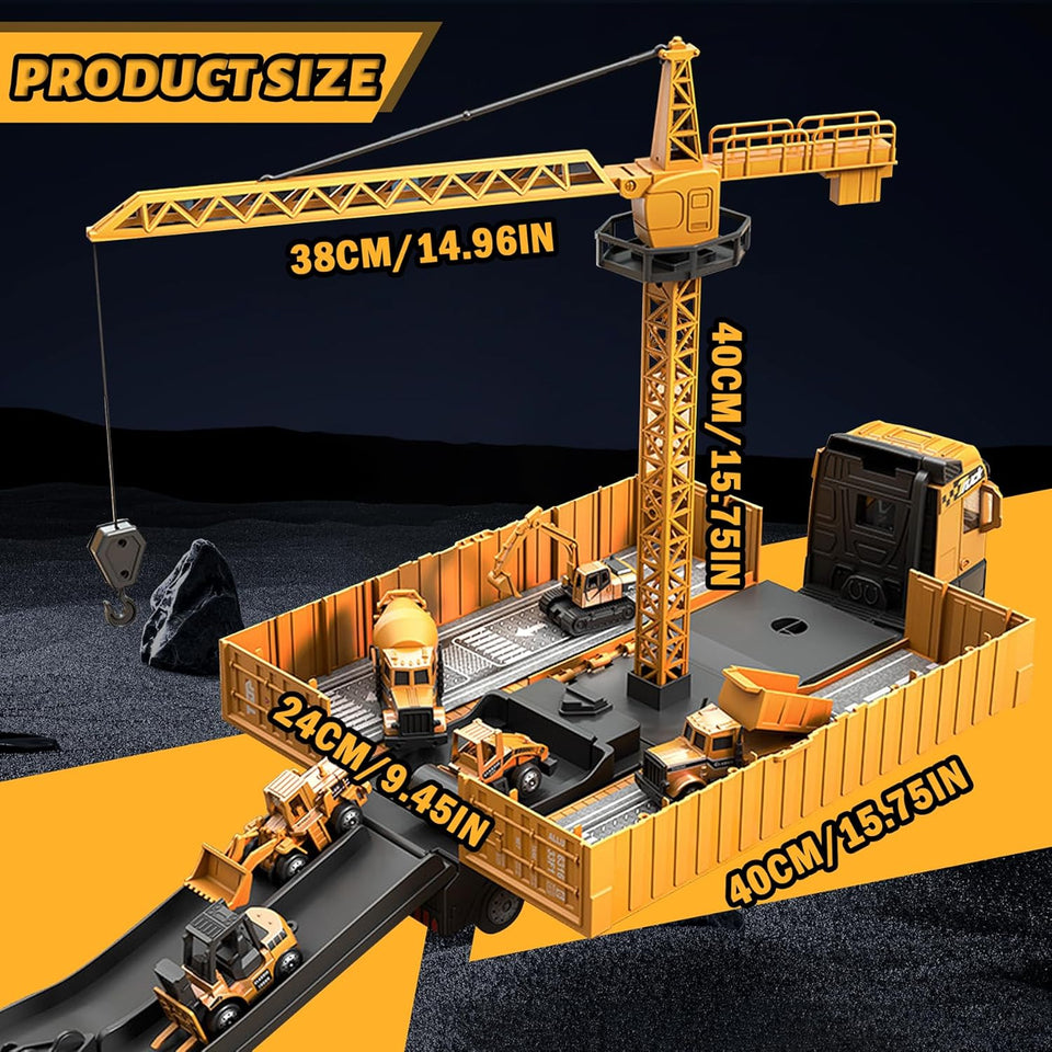 ConstructoKids – Leren & Bouwen – 2-in-1 Bouwtruck Speelset
