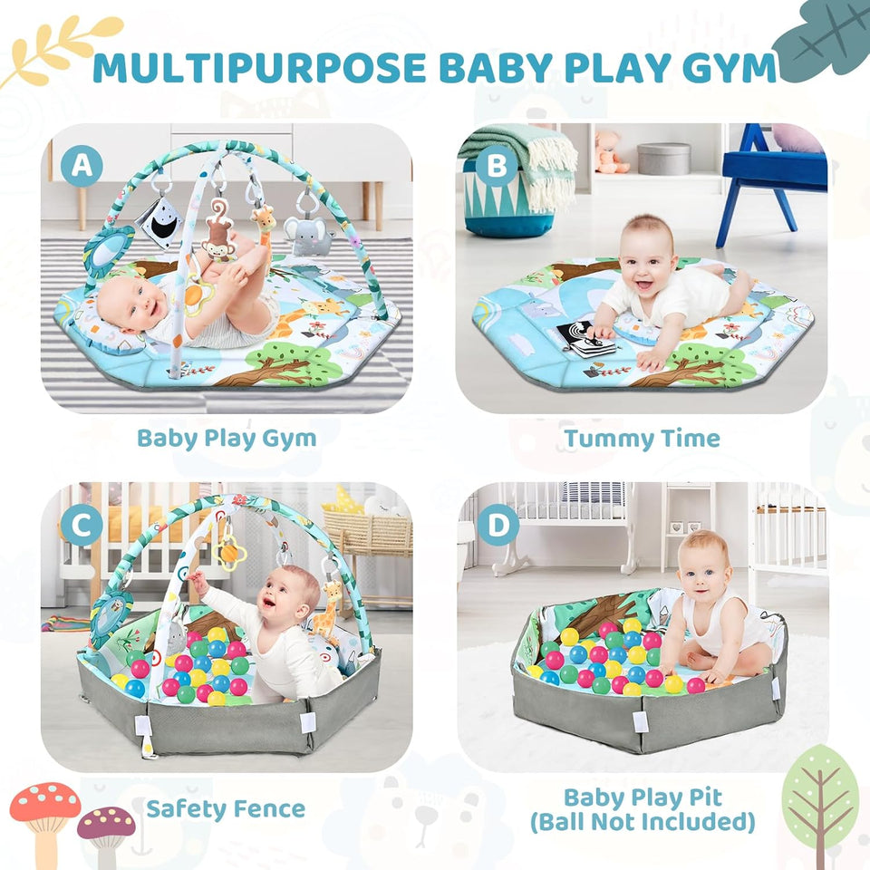 SensoryHaven – 8-in-1 Groei & Spel – Baby Speelkleed