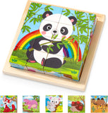 CubePuzzle – Leuk & Educatief – 3D Houten Blokken Puzzel