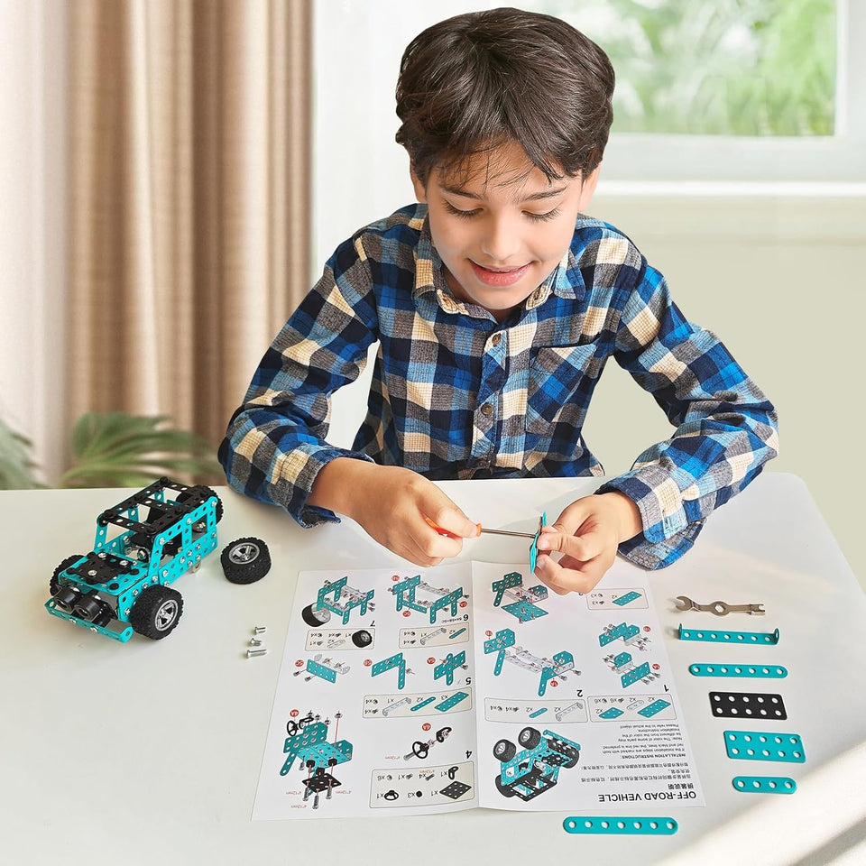 MetalBuild – Stoer & Educatief – Constructie Voertuig Set
