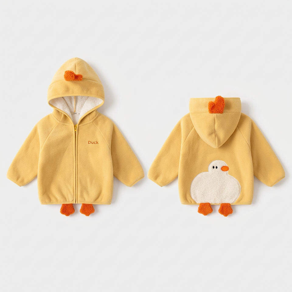 WinterBuddies – Warm & Schattig – Kinder Winterjas met Dierenprint