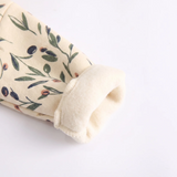FloraCozy – Zacht & Warm – Baby Meisjes Winterromper met Bloemen