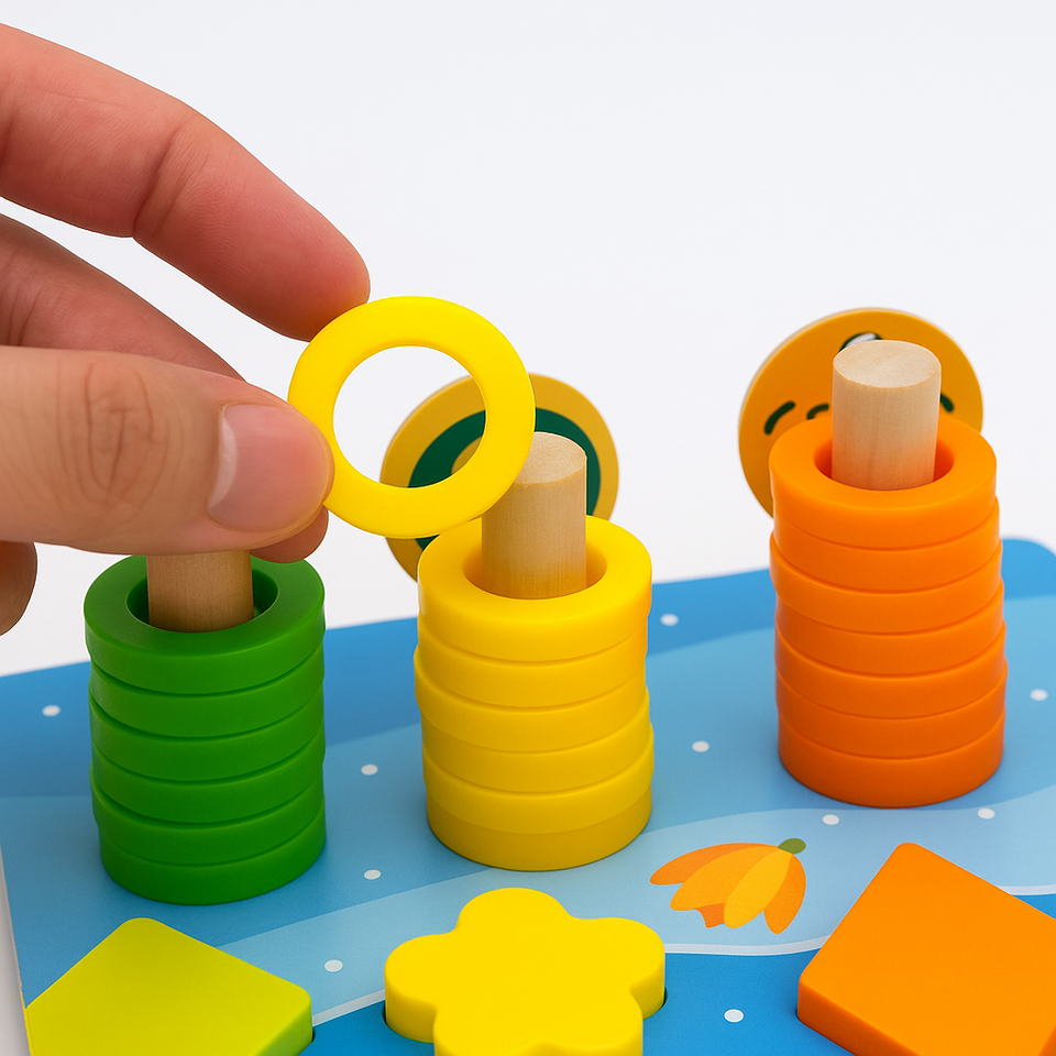 Livé® Montessori Cognitieset - Houten Schroefbord Voor Kinderen Educatief Speelgoed Livé® Montessori Cognitieset - Houten Schroefbord Voor Kinderen Educatief Speelgoed
