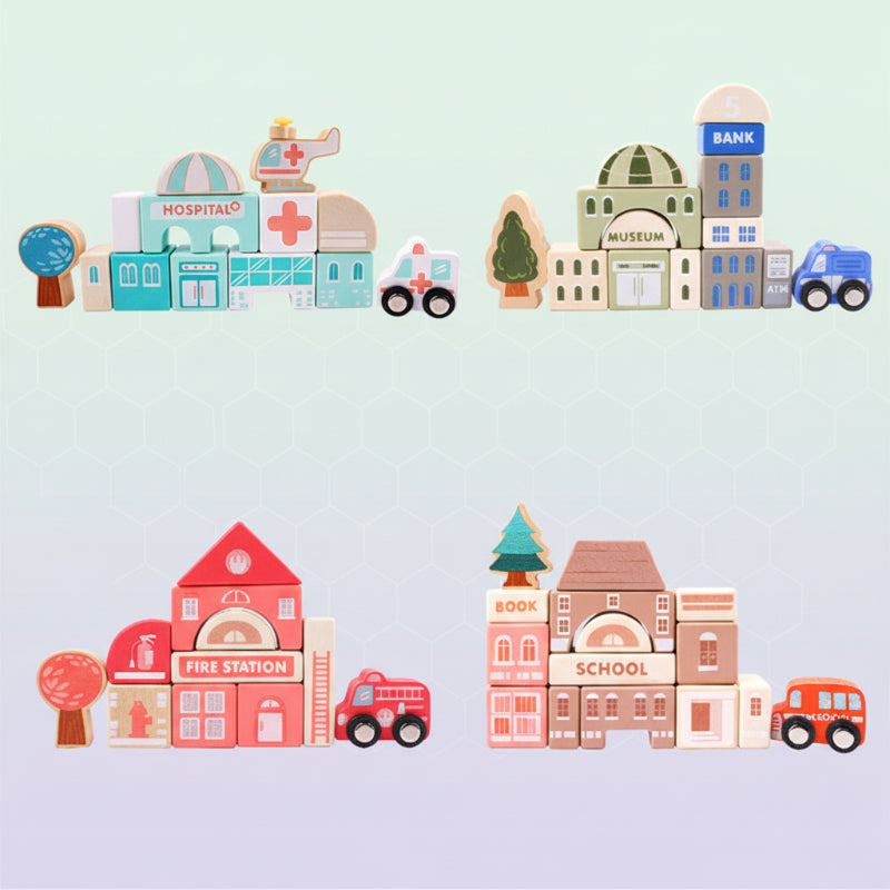 BuildJoy – Educatief & Leuk – Houten Bouwblokken in de Stad