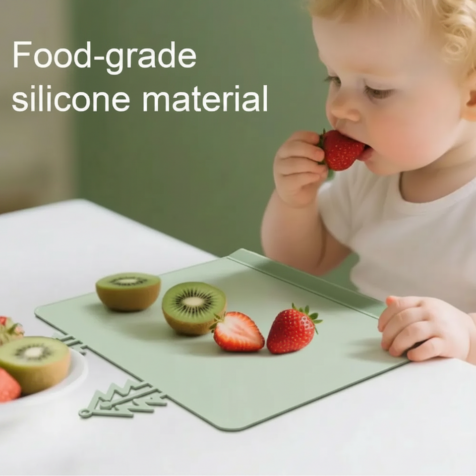 BabySafe – Praktisch & Hygiënisch – Siliconen Placemat met Opstaande Rand
