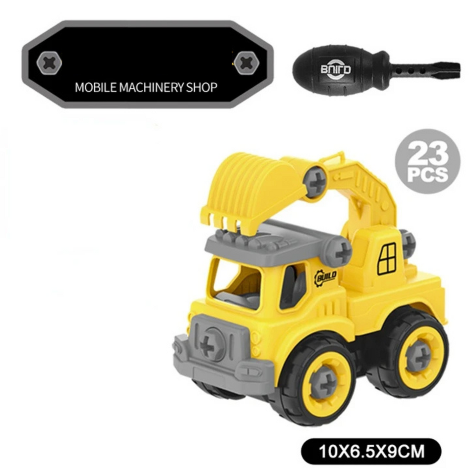 Construction Trucks™ - Techniek en verbeelding met constructievoertuigen - DIY Constructievoertuig