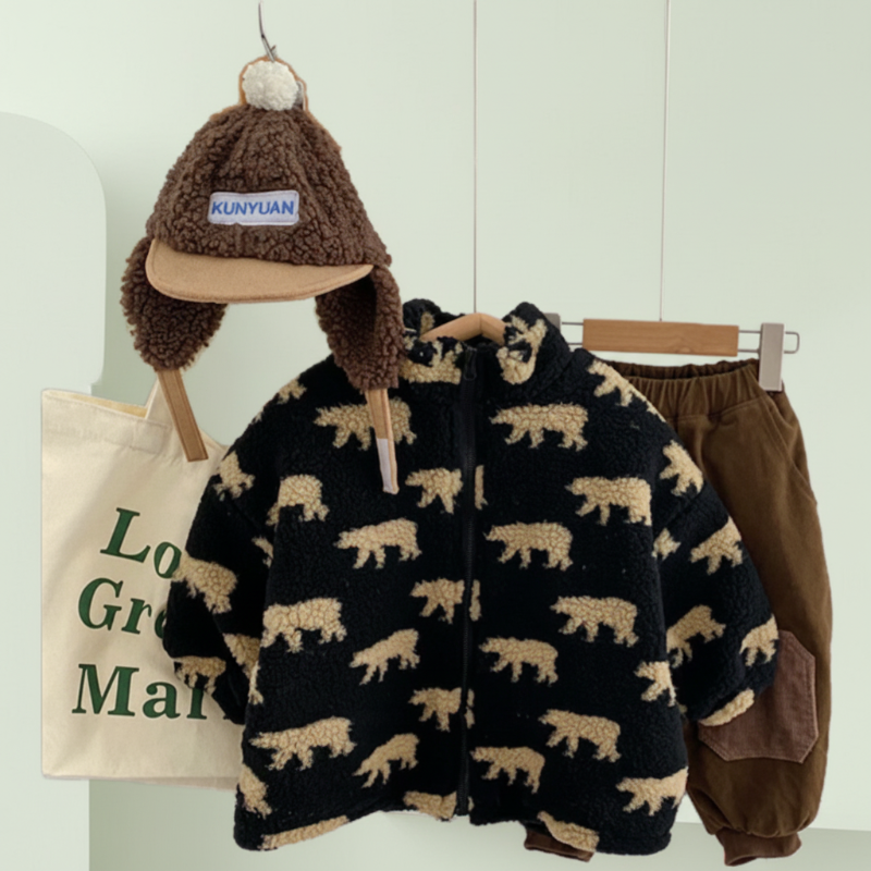 Mini Fashion™  – Extra Zacht & Warm – Beren Fleece Vest