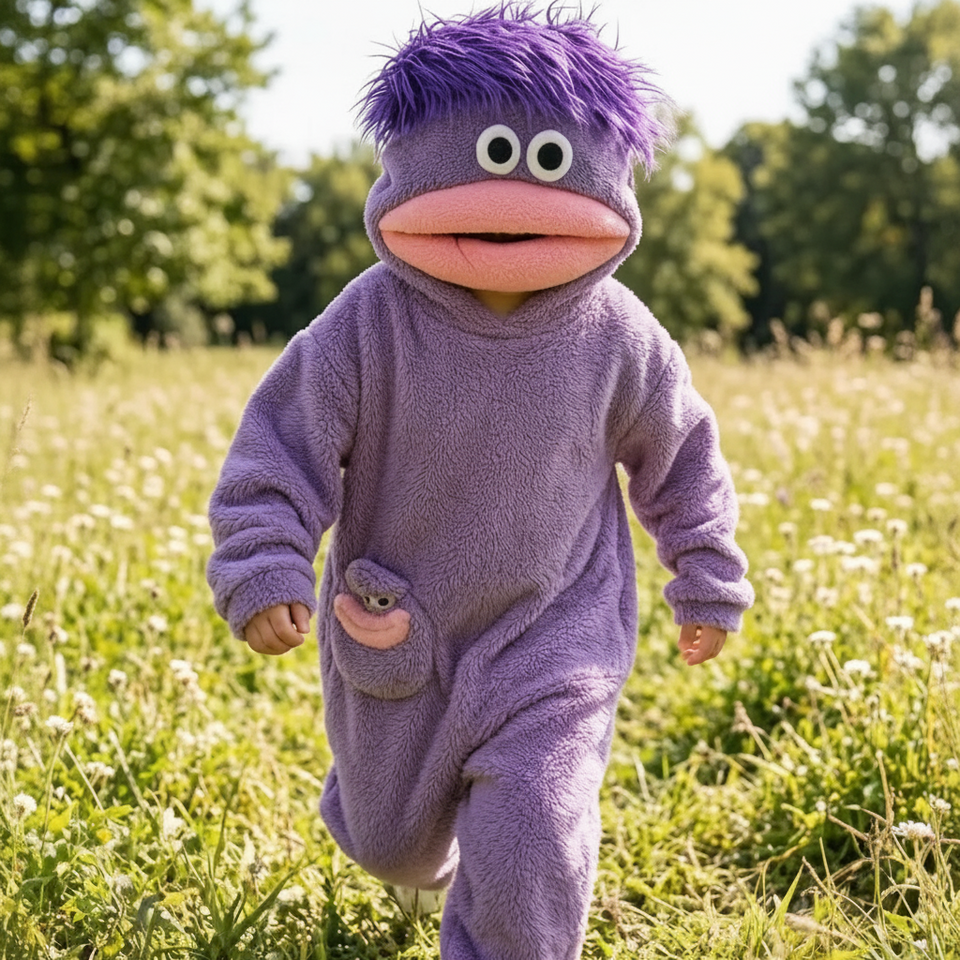 LittleMonster – Comfortabel & Schattig – Kinder Onesie met Grappig Monsterontwerp