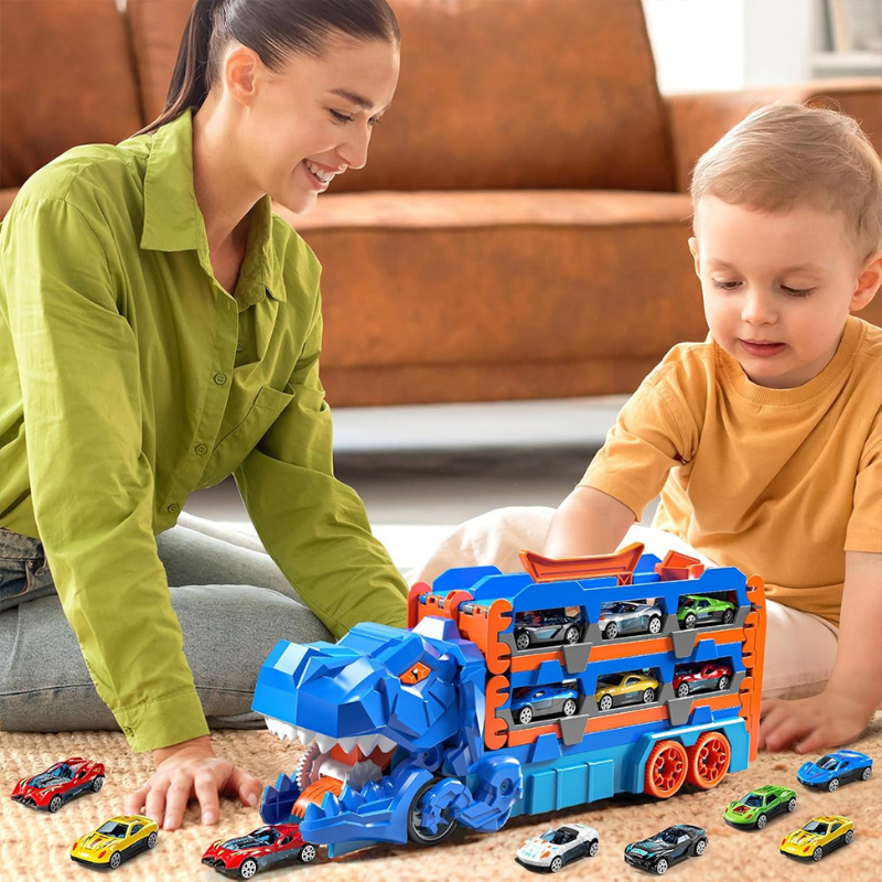 JurassicTruck™ – Stoer & Leuk – Opvouwbare Dino Transportwagen