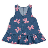 LittleBloom – Schattig & Speels – Denim Jurkje voor Meisjes met Vrolijke Prints