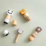 WoodyFriends – Motoriek & Plezier – Houten Dier Stapelspeelgoed