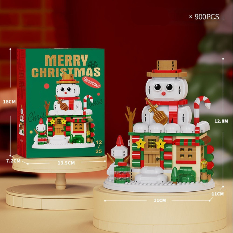 SnowieBlocks – schattig & leuk – Kerst Bouwblokjes