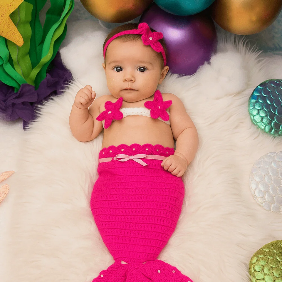 OceanPrincess – Betoverend & Comfortabel – Baby Zeemeermin Set