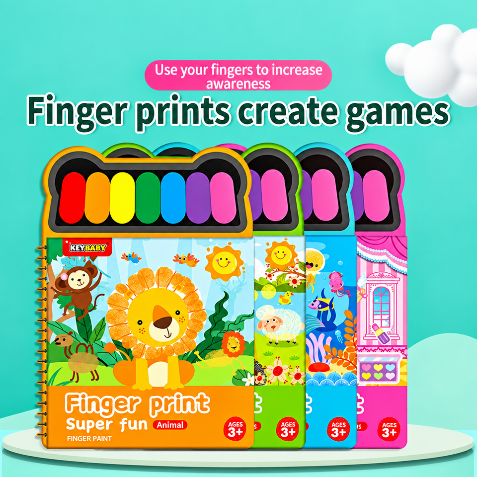 FingerArt – Creatief & Kleurrijk – Vingerverf Boek voor Kinderen