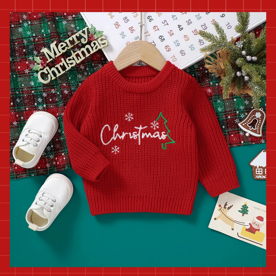 JoyKnit – Knus & Warm - Kersttrui met tekst