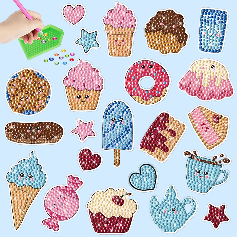 GemArt – Schattig & Glanzend – Diamant Painting Stickers