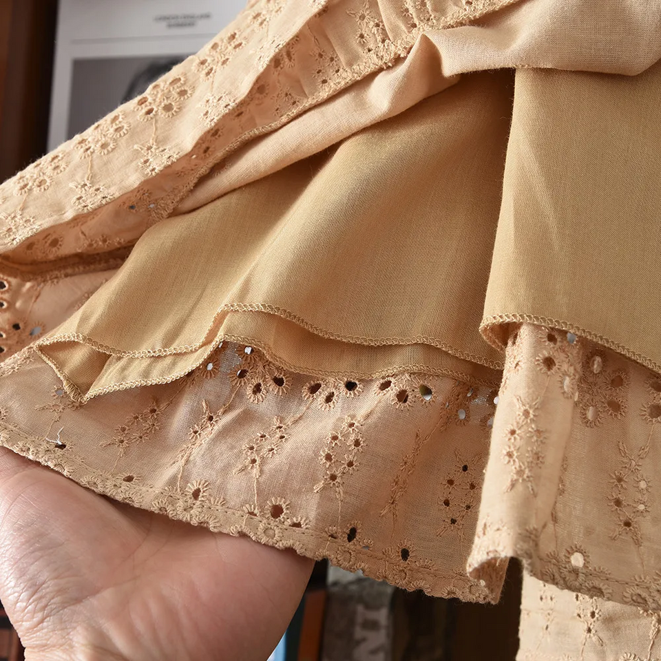 BohoBelle – Elegant & Comfortabel – Jurk met Broderie Details
