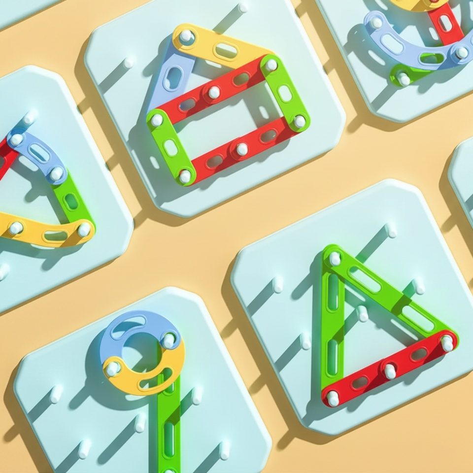 ShapeGenius – Creatief & Educatief – Geometrisch Pegboard Puzzel