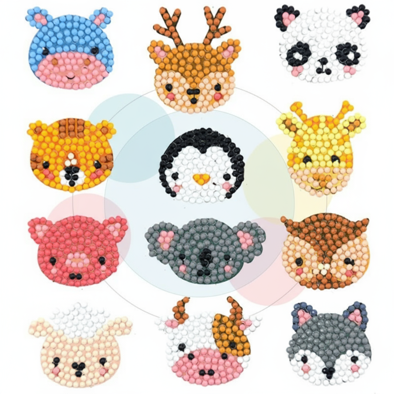 GemArt – Schattig & Glanzend – Diamant Painting Stickers