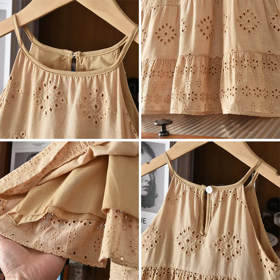 BohoBelle – Elegant & Comfortabel – Jurk met Broderie Details