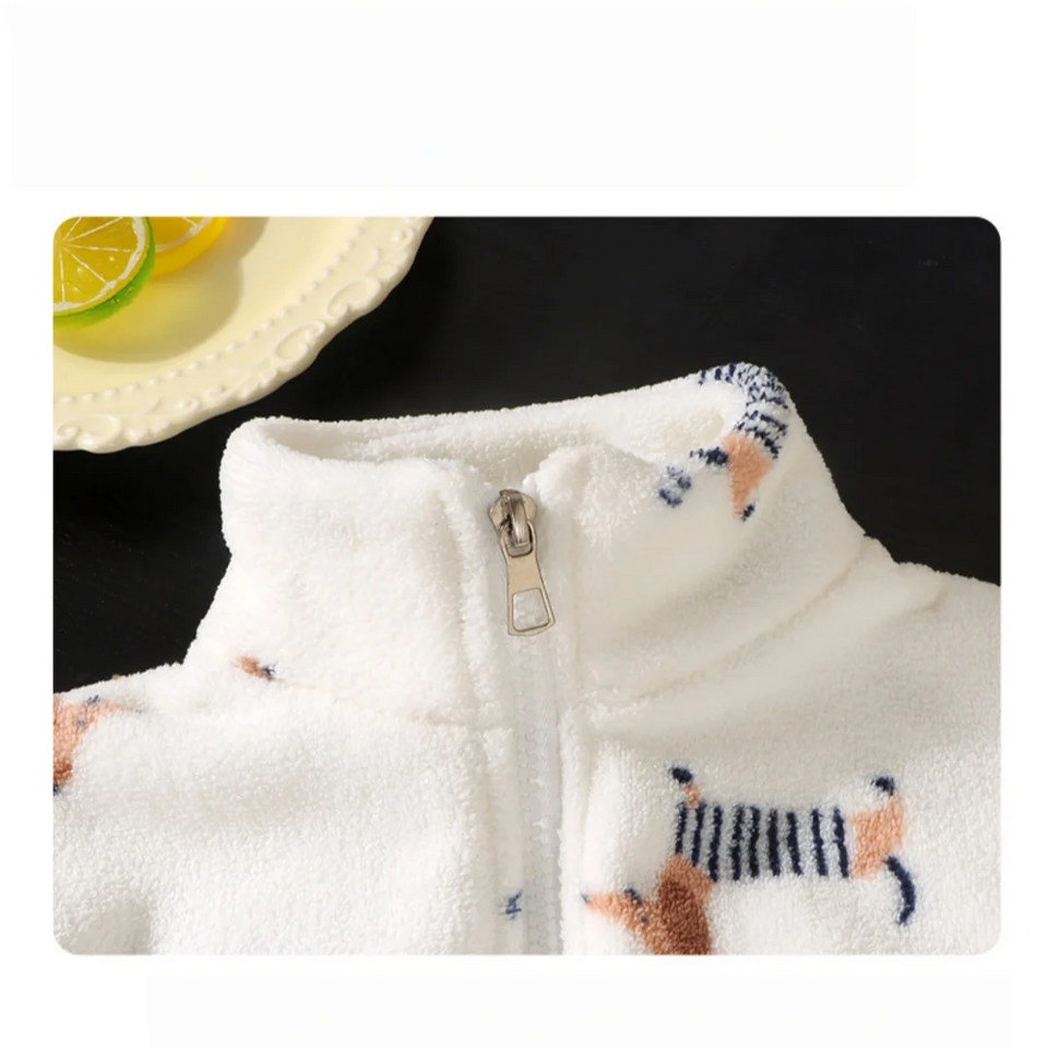 PlushBuds – Warm & Schattig – Pluche Kinder Set met Schattige Prints