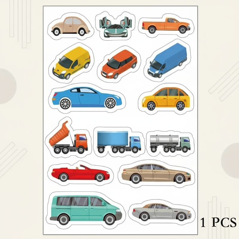 KidoTape – Kleurrijk & Handig – Verkeersweg Sticker Tape Set