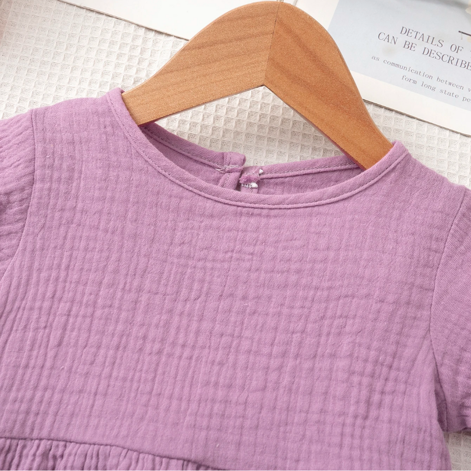 SoftCharm – Elegant & Comfortabel – Meisjes Set met Ruffle Top en Lange Broek