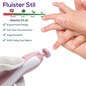SafeCare – Geruisloos & Veilig – Elektrische baby nagelvijlset