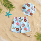 Beach Set – Kleurrijk & stijlvol – Zwembroek met print & Hoed