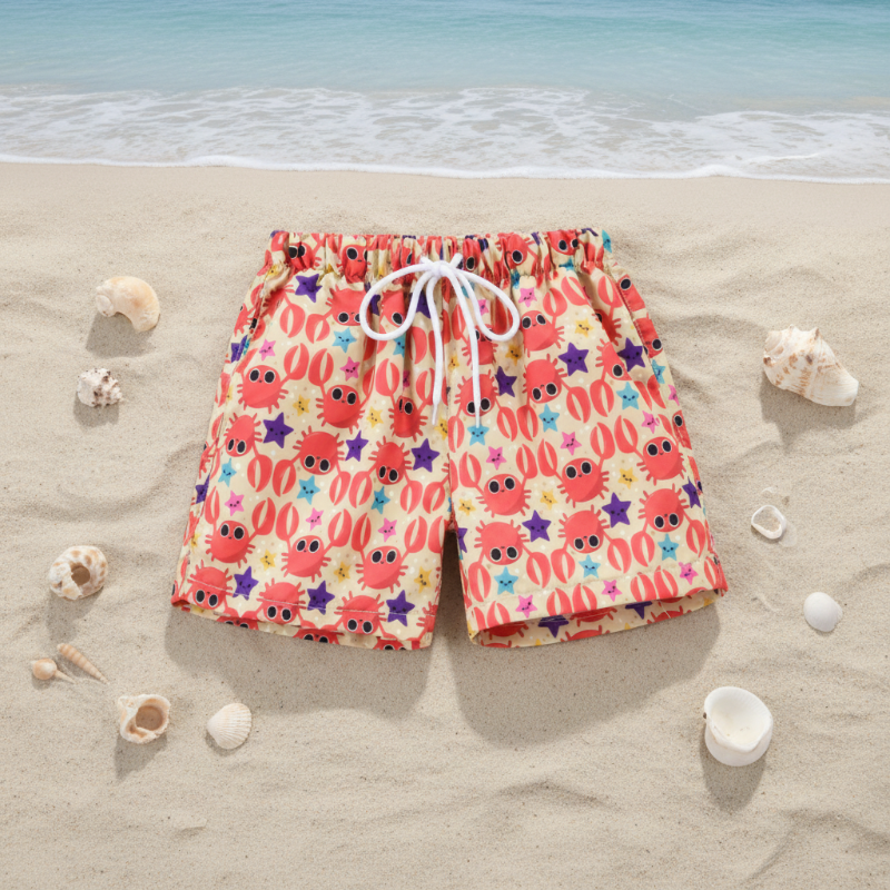 Beach Shorts – Lichtgewicht & speels – Tropisch Kinder Zwembroek