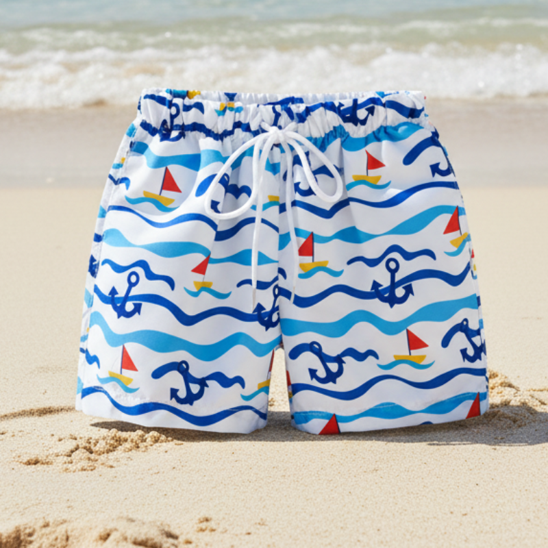 Beach Shorts – Lichtgewicht & speels – Tropisch Kinder Zwembroek
