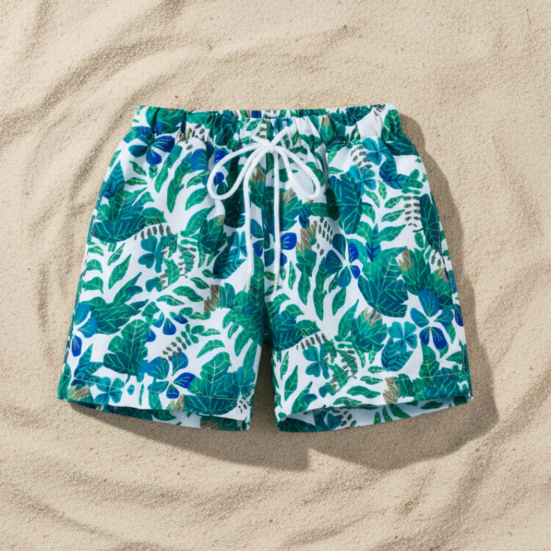 Beach Shorts – Lichtgewicht & speels – Tropisch Kinder Zwembroek