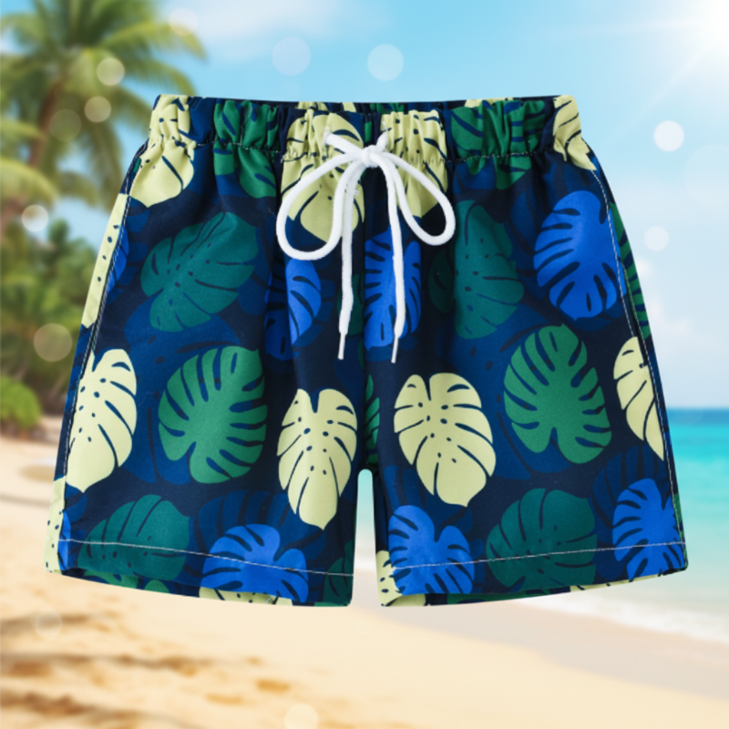 Beach Shorts – Lichtgewicht & speels – Tropisch Kinder Zwembroek
