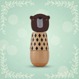 WoodyFriends – Motoriek & Plezier – Houten Dier Stapelspeelgoed