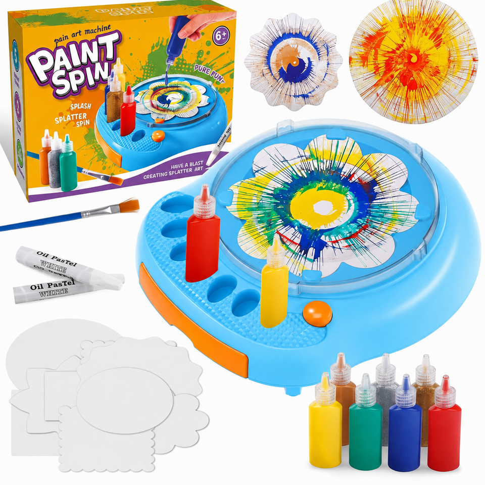SpinArt – Creatief & Educatief – DIY Verf Spinmachine
