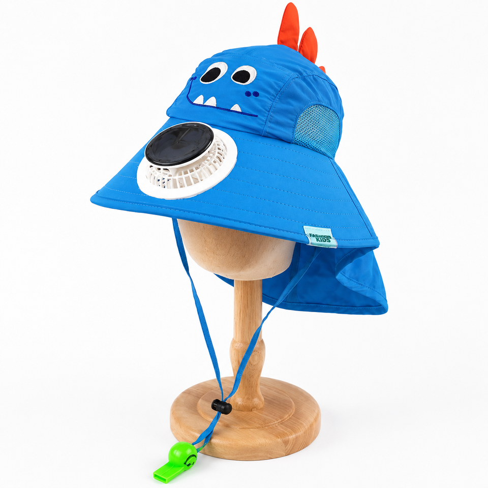 HappyShade – Zonbescherming & Koeling – Kinder Zomer Hoed met Ventilator