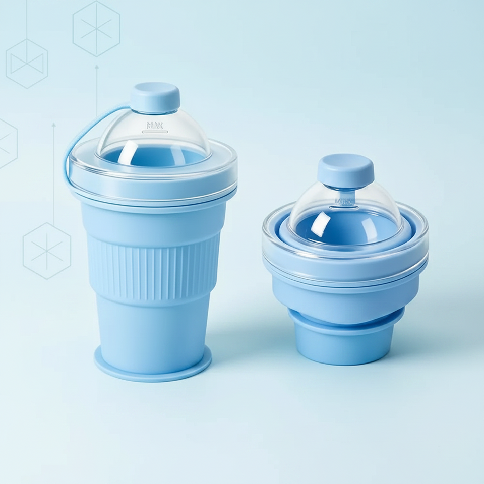 FlexiCup – Praktisch & Draagbaar – Opvouwbare Siliconen Drinkbeker