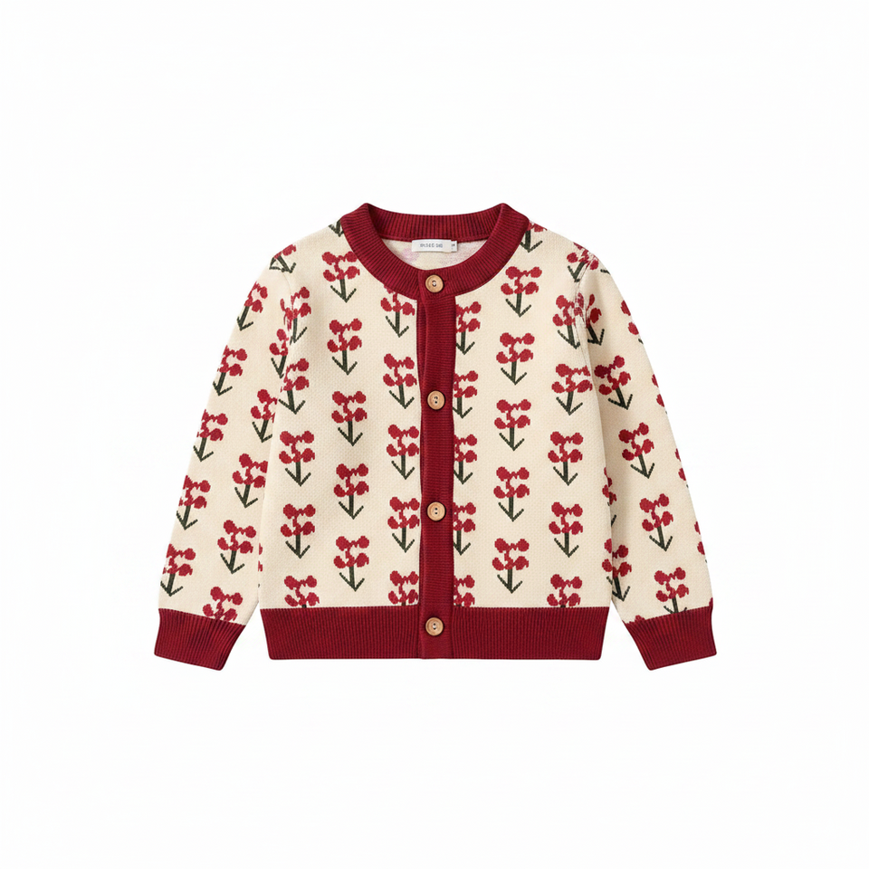 CozyCardi – Zacht & Warm – Gebreid Vestje met Leuke Prints